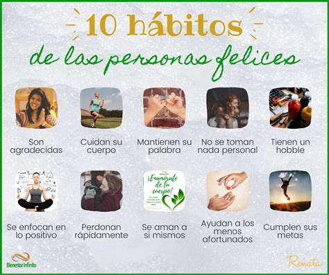 10 Hábitos De Las Personas Felices Bienestar Infinito