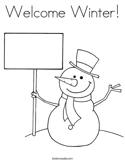 Search through 623,989 free printable colorings. Welcome Winter Coloring Page - Twisty Noodle