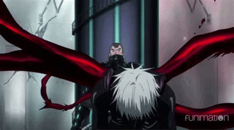 Anime, tokyo ghoul, ken kaneki, mask, red eyes, upside down. Tokyo Ghoul GIFs - Get the best GIF on GIPHY