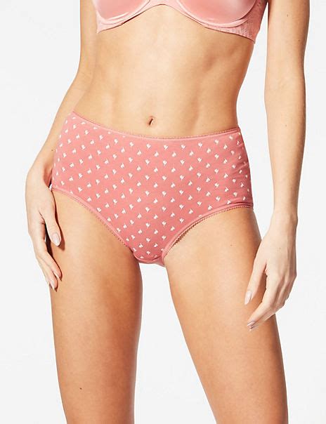 5 Pack Pure Cotton Midi Knickers Mands Collection Mands