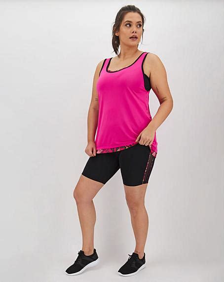 Simply Be Active Double Layer Vest Simply Be