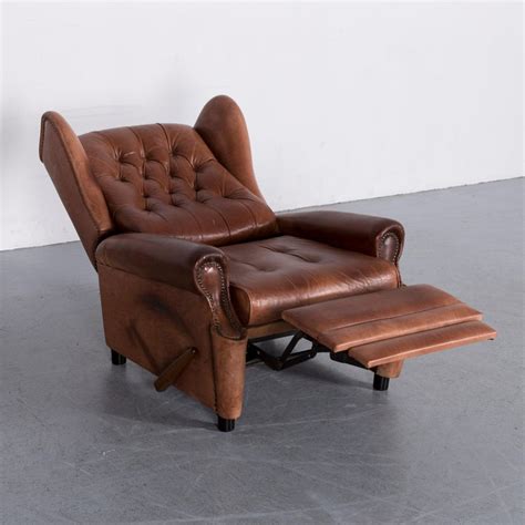 .chair retro chesterfield high back armchair, children's room, see the seller's listing for full details, wing back chesterfield velvet fireside bedroom lounge chair, condition:： new: Chesterfield Leather Armchair Brown One-Seat Vintage Retro ...