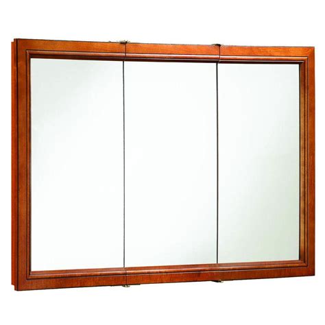 Do you assume recessed bathroom medicine cabinets no mirror seems to be nice? Design House Montclair 48 in. x 30 in. Surface-Mount Tri ...