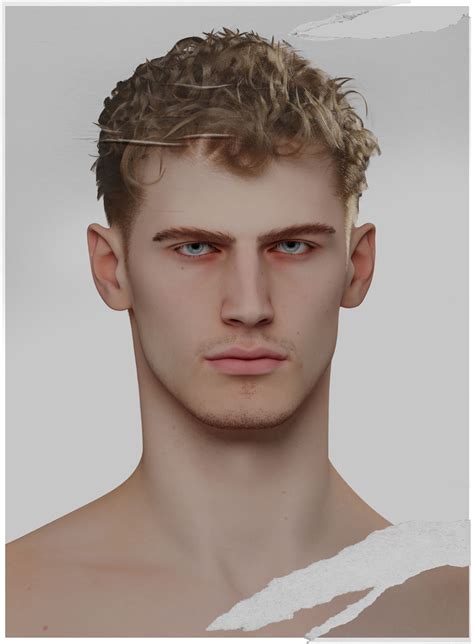 Genic Set For Ts4 Terfearrence Sims 4 Hair Male Sims Hair The