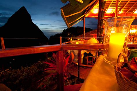 St lucia restaurants in balembouche, laborie, vieux fort and soufriere as well as some of our budget and high end favorites in the rest of the island. View from Dasheene Restaurant, Ladera, St. Lucia | Lyza ...
