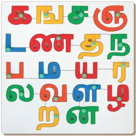 Maybe you would like to learn more about one of these? Tamil alphabets puzzle (consonants) wooden toy | Tamilcube ...