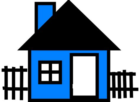 Blue House Clip Art At Vector Clip Art Online Royalty Free