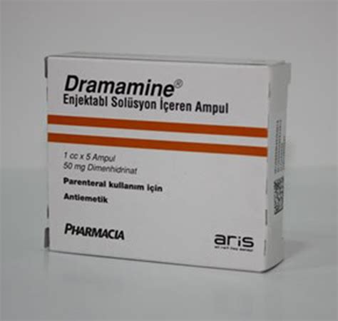 What does dramamine do to the human brain? DRAMAMINE 50 mg 5 Ampül Prospektüsü