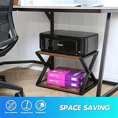 Fitueyes Desktop Printer Stand Desk Printer Shelf For Small Space