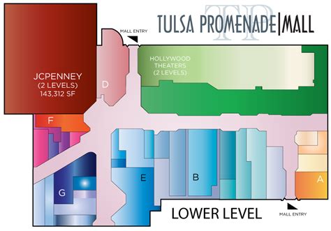 Tulsa Promenade Mall Map