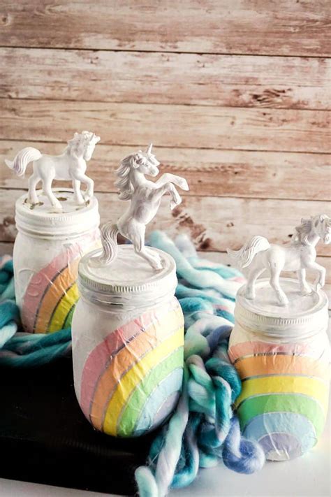 Diy Unicorn Night Light Easy Mason Jar Crafts For Home Decor Or Ts