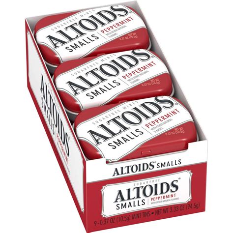 Altoids Smalls Peppermint 9 Pack Tins Health And Personal Care