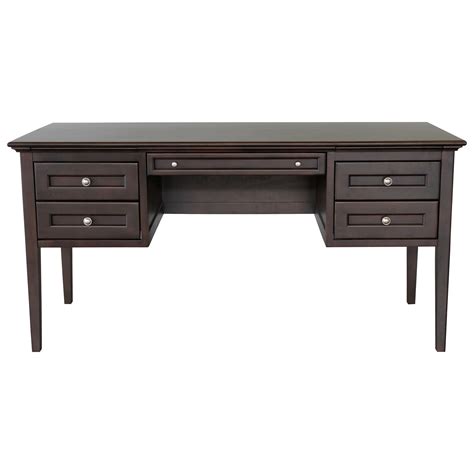 Whittier Wood Mckenzie Desk With Four Drawers Crowley Furniture