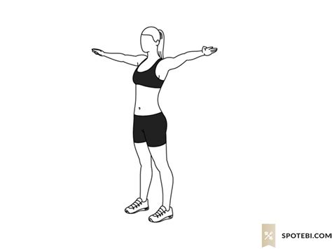 Arm Circles Illustrated Exercise Guide Workout Guide Arm Circles