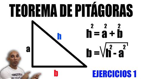 Teorema De Pitágoras Ejercicios Hallar Cateto Youtube