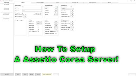 How To Setup A Assetto Corsa Server Easy Simple Guide YouTube