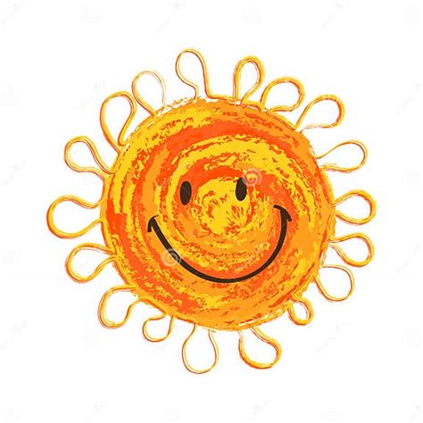 Stylized Sun Smiley Stock Vector Illustration Of Baby 66076423