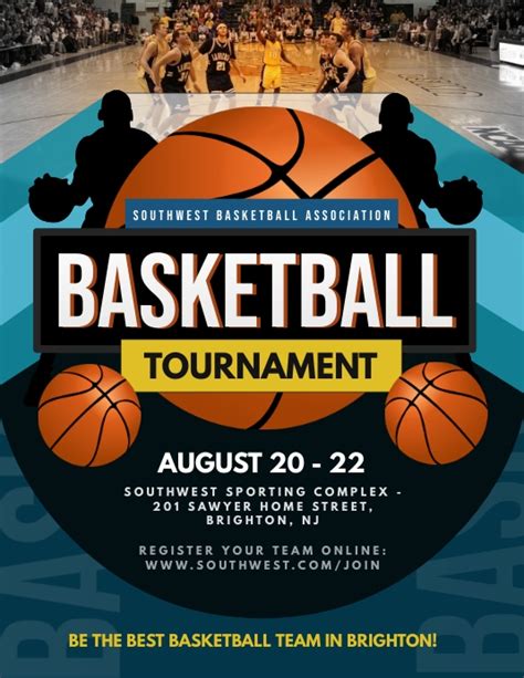 Basketball Tournament Flyer Template Postermywall