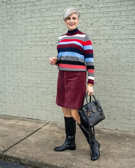 Sweater Weather Cozy Cardigan Sweater Skirt Style At A Certain Age