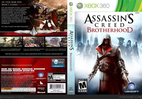 Assassins Creed Brotherhood Xbox 360 Box Art Cover By Felippe2p