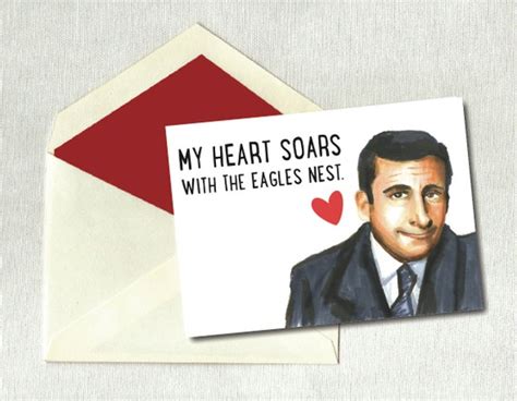 Valentines Day Card The Office Michael Scott By Ectoplasmicprints