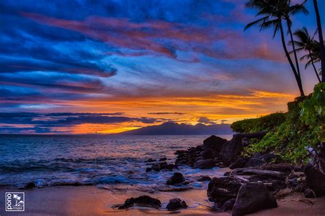 West Maui Sunset Glow Maui Sunset Photography Pono Images