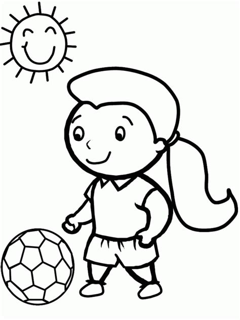 Sunny weather printable coloring page, free to download and print. Cute Little Girls Coloring Pages - Coloring Home