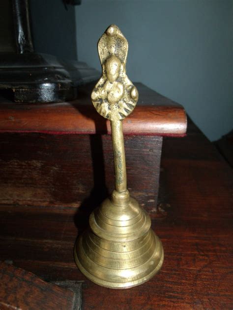 Antique Brass Temple Hand Bell Tibetian Brass Hand Bell Etsy