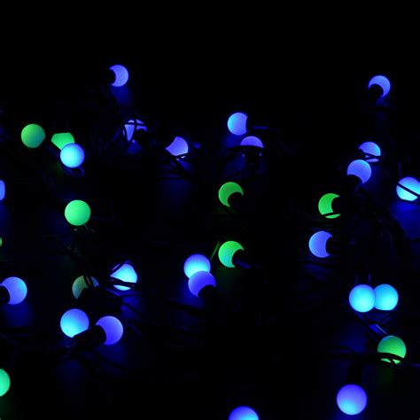 Ac 110v 5m Led String Lights With 50led Rgb Ball Led Color Changing