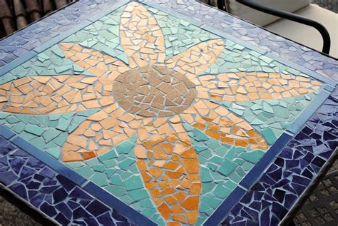 Especially, how to mosaic a design onto a table top. Pin by m. rasoulipour on Crafting | Mosaic table top ...