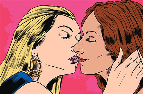 Kissing Lesbian Illustrations Royalty Free Vector Graphics And Clip Art