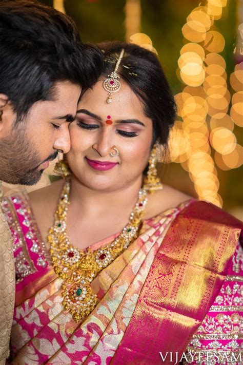 In Seventh Heaven — Vijay Eesam And Co Indian Bride Wedding Saree