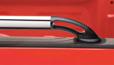 Putco Locker Truck Bed Side Rails Polished Stainless Steel With Black
