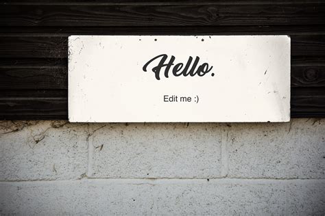 Download Wall Sign Mockup on Behance