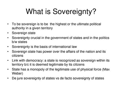 Freedom Or Anarchycampaign Of Conscience What Is Sovereignty