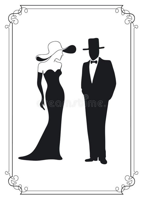 man and woman silhouette stock vector illustration of male 8044249 in 2023 man and woman