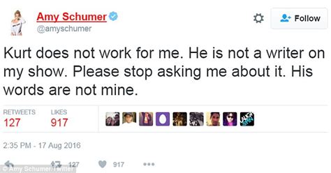 Amy Schumer Condemns And Sacks Kurt Metzger After Insensitive Remarks