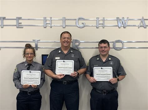 Members of the Missouri State Highway Patrol Troop E Recognized as