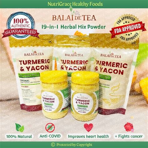 Hot Zongsan Balai De Tea In Turmeric Yacon Herbal Mix