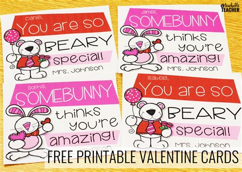 Free Teacher Valentine Printables
