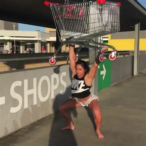 Girl Lifts Shopping Cart And Amazingly Does Squats Jukin Licensing