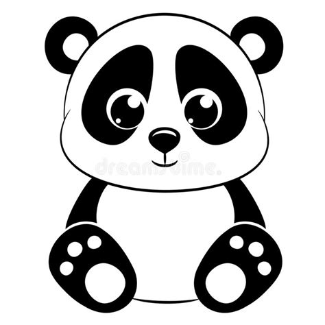 Smiling Panda Cartoon Stock Vector Illustration Of Character 87523486