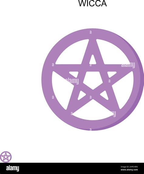 Einfaches Vektorsymbol Von Wicca Illustration Symbol Design Vorlage