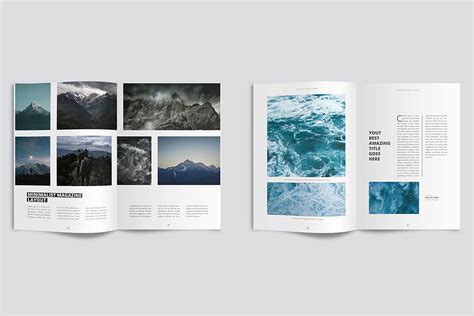 Clean & Modern Minimalist Magazine Layout (139994) | Magazines | Design ...