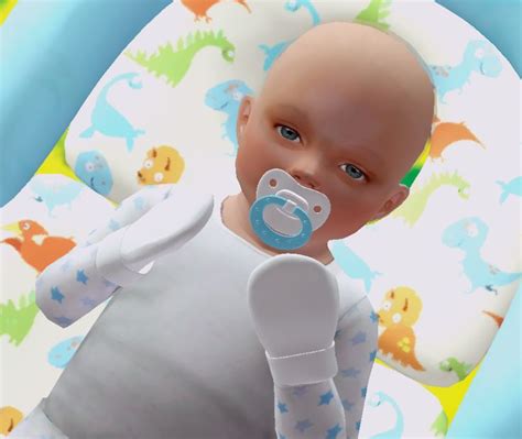 Idkagood Username Sims 4 Infantes Mitones Para Bebés Sims 4