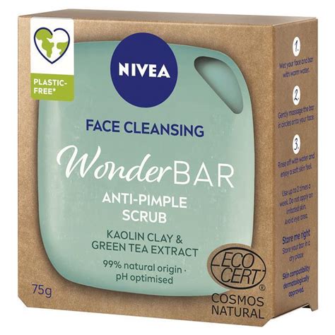 Buy Nivea Face Cleansing Wonderbar Anti Pimple Scrub 75g Online At