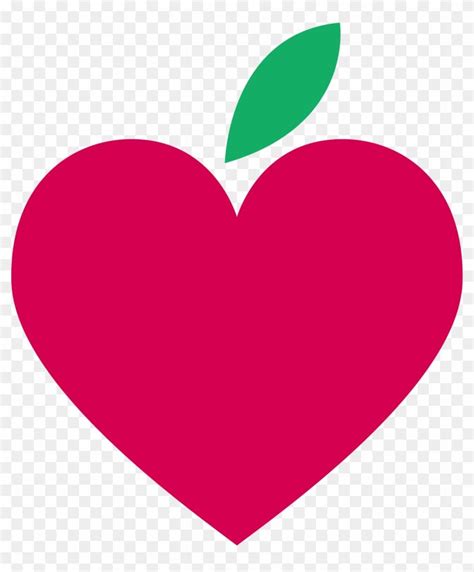Download And Share Clipart About Icon Apple Hearts Manzana En Forma