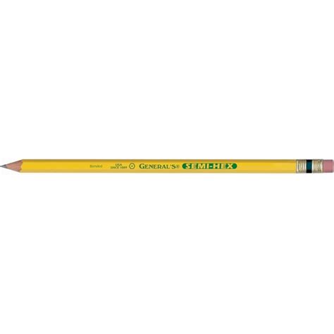 Smooth graphite leads are encased in a classic blue painted california cedar. BUY General Semi-Hex Graphite Pencil No 4B