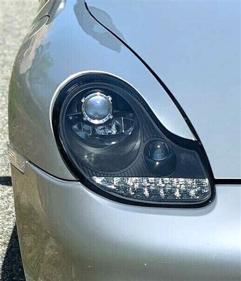 Porsche Boxster 986 996 Mk1 Black With Chrome Led Drl Projector