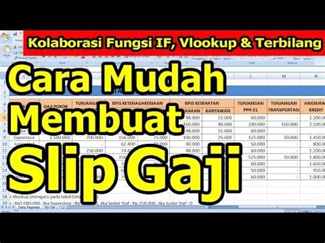 Contoh Slip Gaji Pt Indofood - Guru Paud
